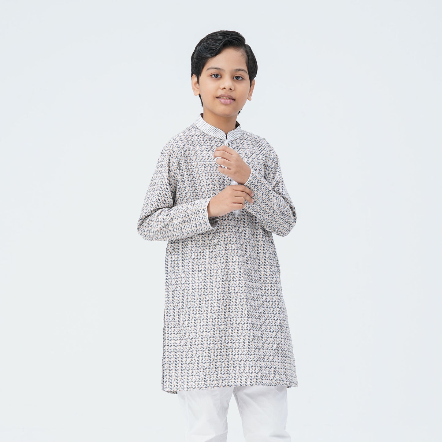 Boy's Ash Blended Panjabi