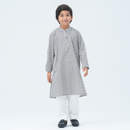 Boy's Green Blended Panjabi