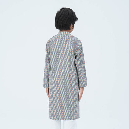 Boy's Green Blended Panjabi