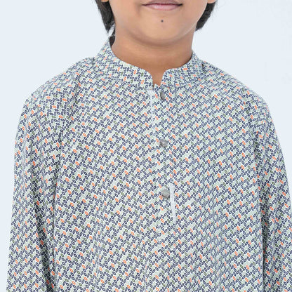 Boy's Green Blended Panjabi