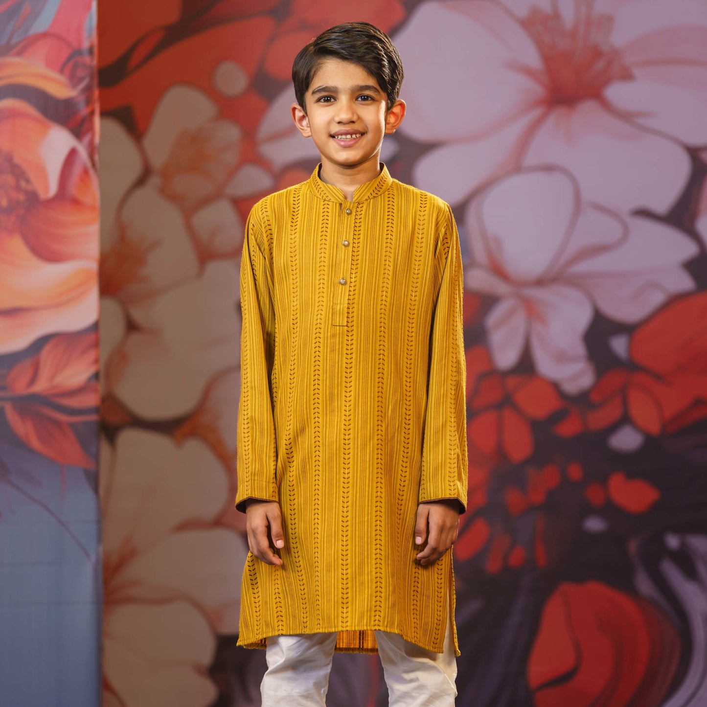 Boy's Mustard Panjabi