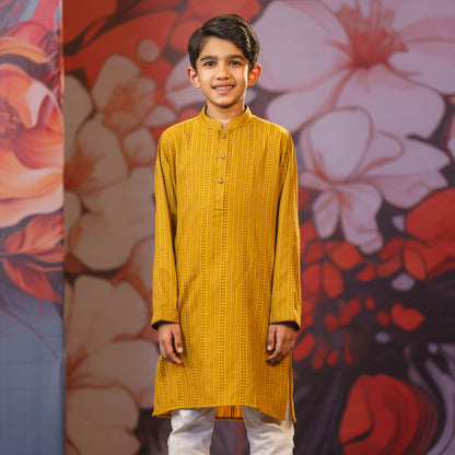 Boy's Mustard Panjabi