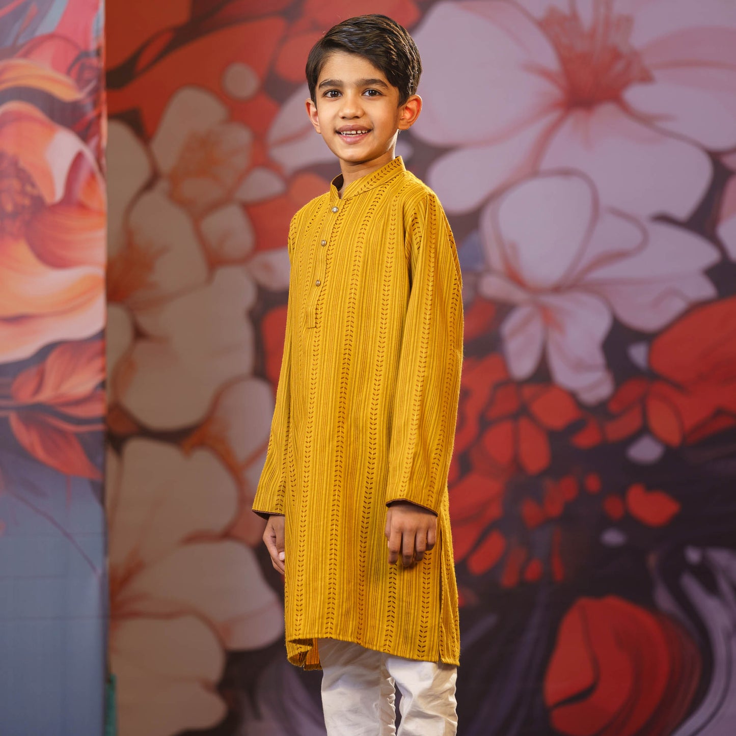 Boy's Mustard Panjabi