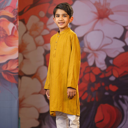 Boy's Mustard Panjabi