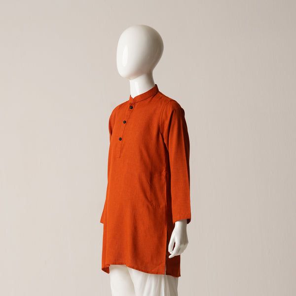 BOYS BASIC PANJABI -ORANGE