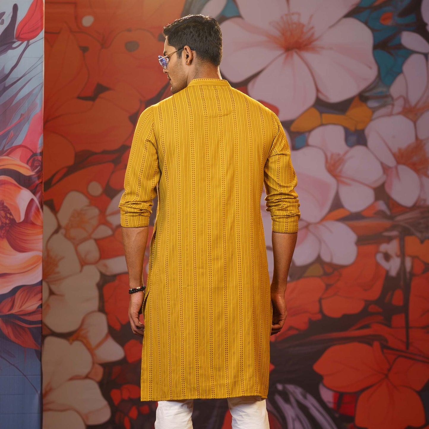 Men's Mustard Panjabi