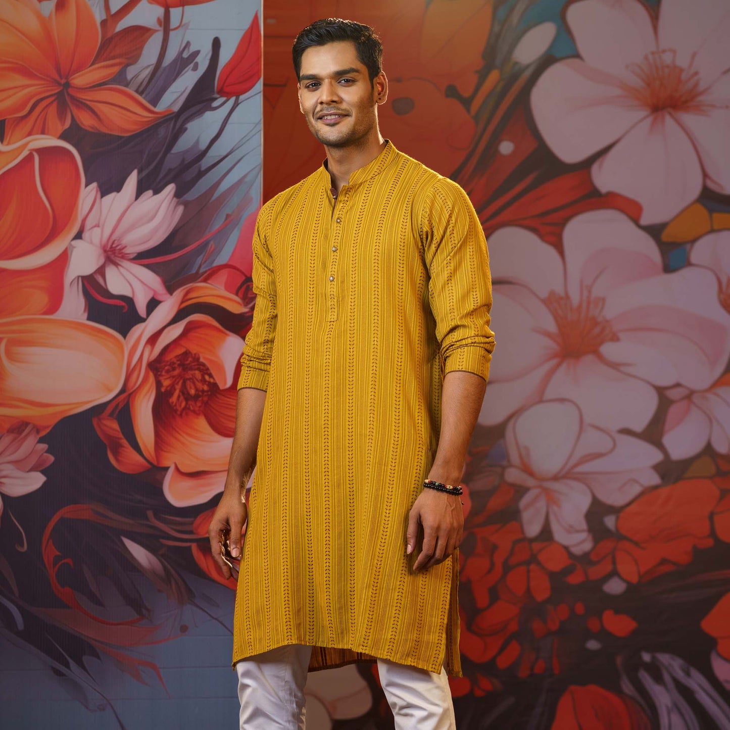 Men's Mustard Panjabi