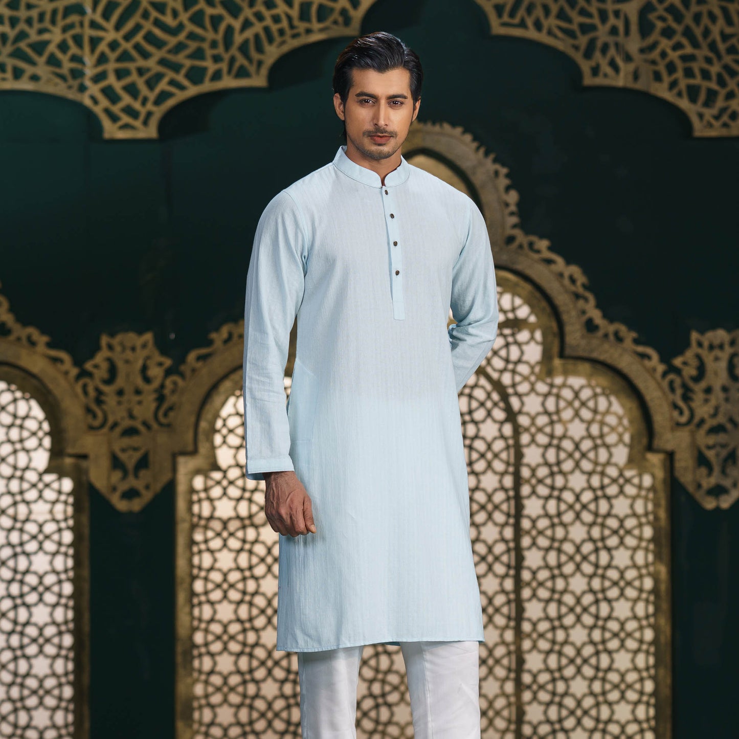 Men's White Panjabi
