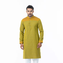 Load image into Gallery viewer, Mens Yellow-Blue Printed Panjabi
