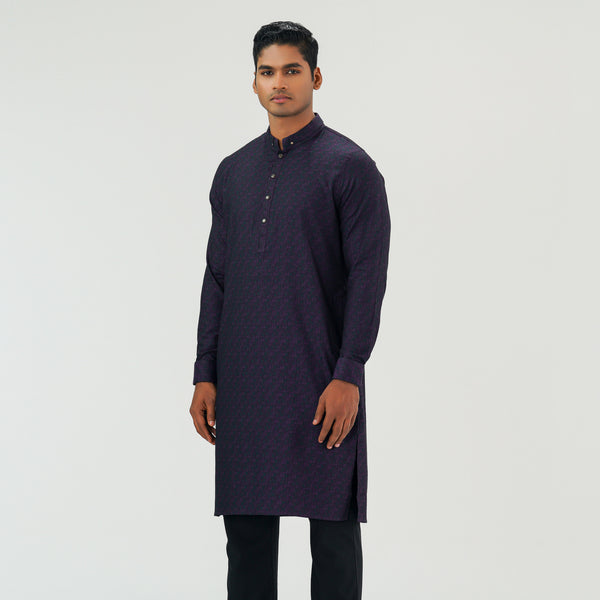 Mens Basic Purple Panjabi