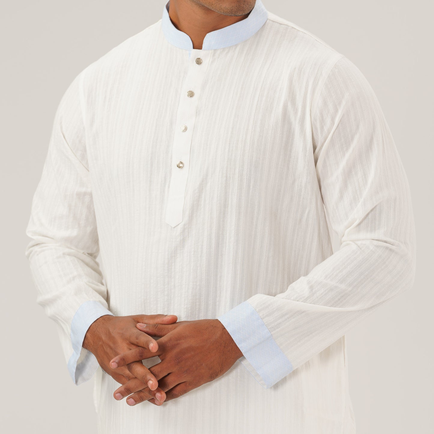 Mens White Panjabi