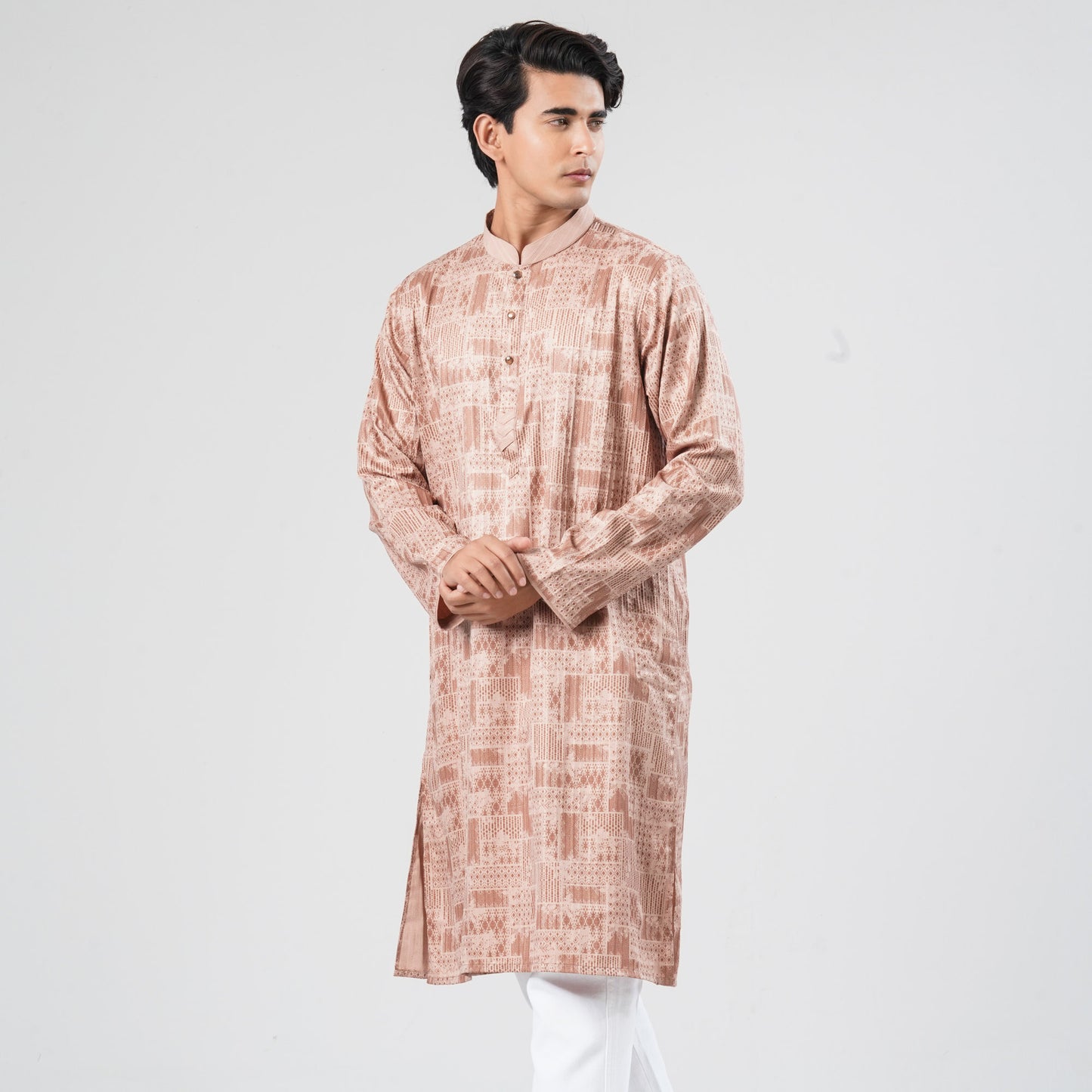 Men's Blended Fabric Panjabi