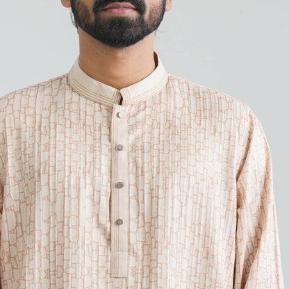 Men’s Beige Panjabi