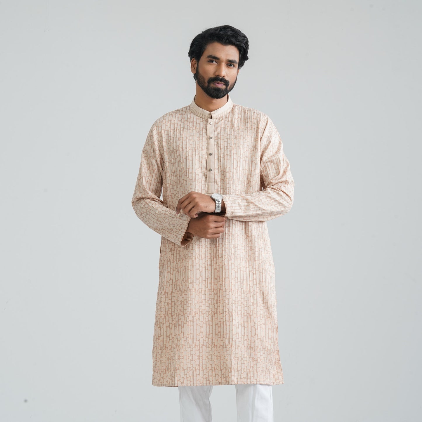 Men’s Beige Panjabi