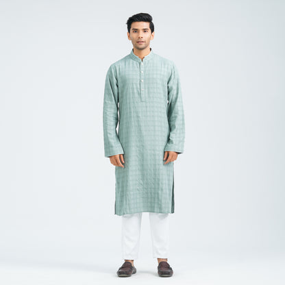Men's Mint Cotton Basic Panjabi