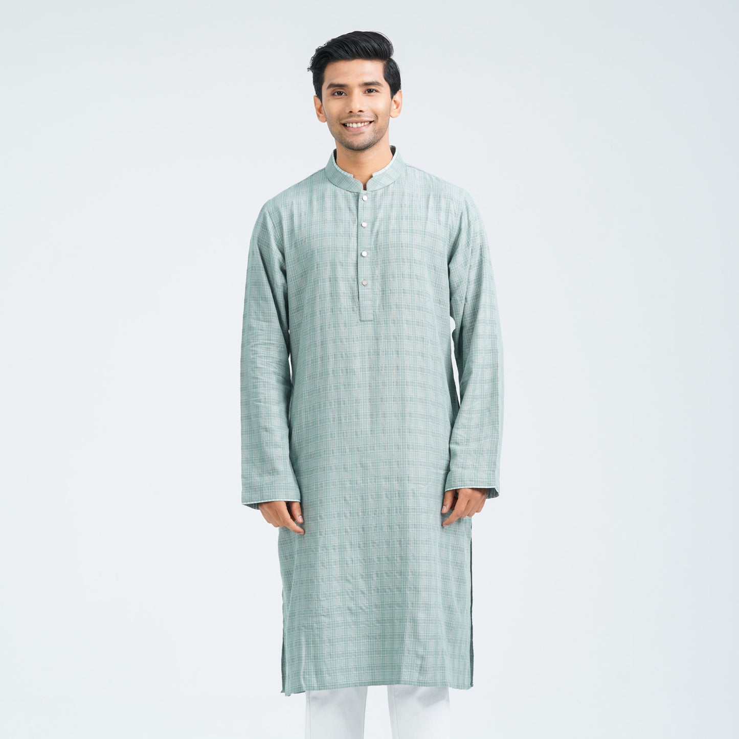 Men's Mint Cotton Basic Panjabi