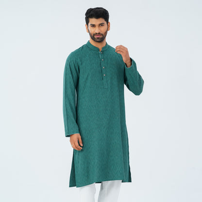 Men’s Green Cotton Panjabi