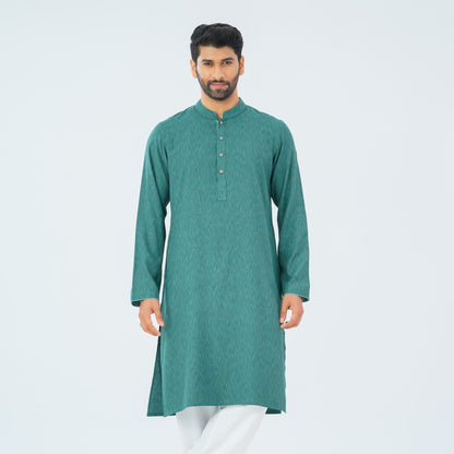 Men’s Green Cotton Panjabi