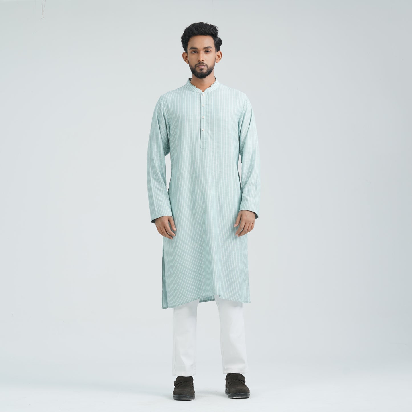 Men's Mint Cotton Basic Panjabi