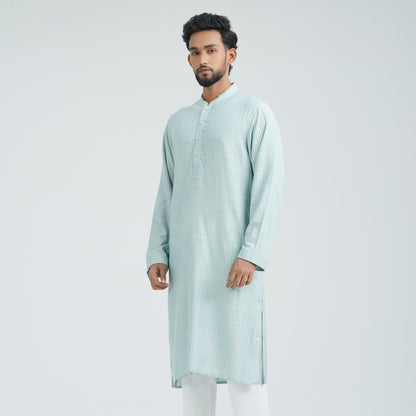 Men's Mint Cotton Basic Panjabi
