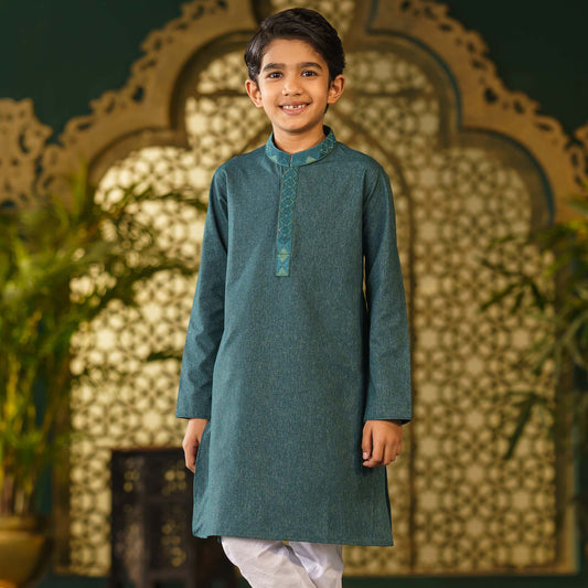 Boys Green Panjabi