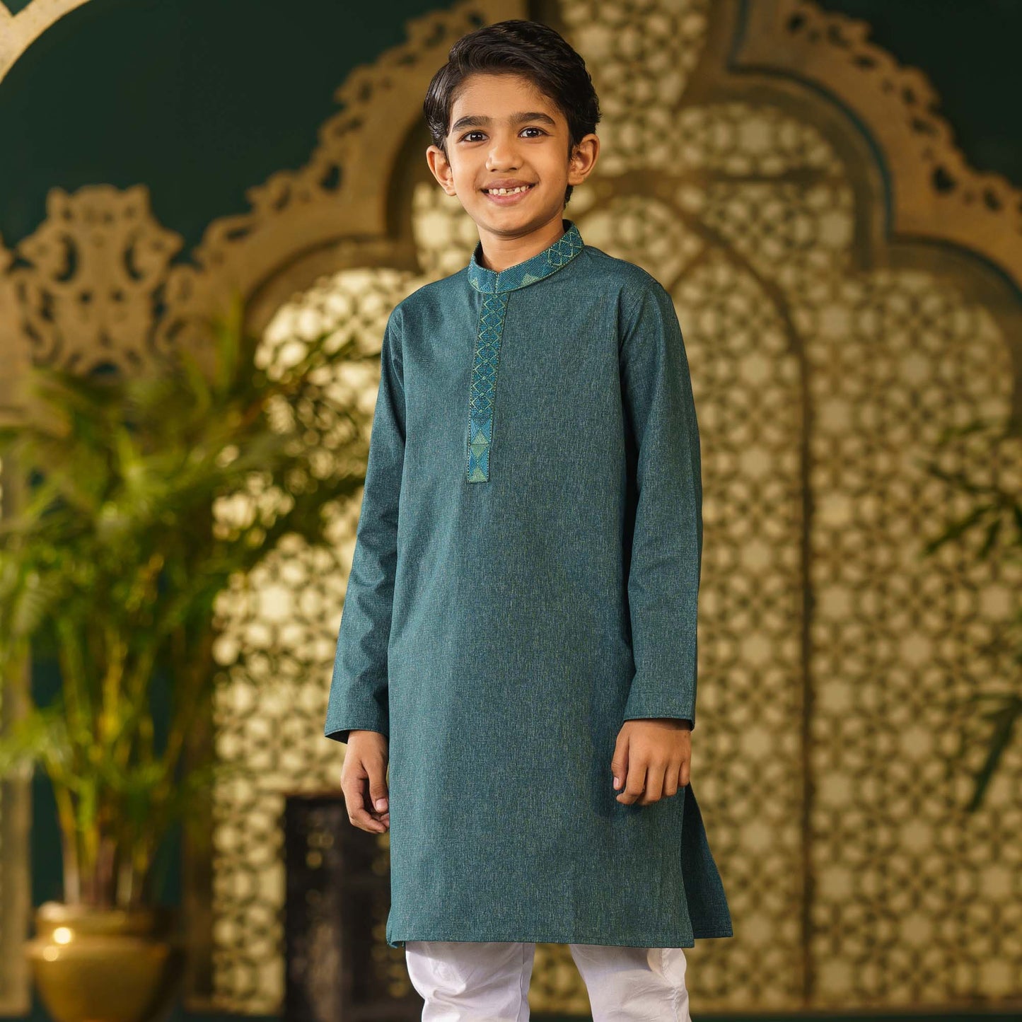 Boys Green Panjabi