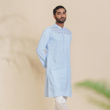 Load image into Gallery viewer, Mens Embroidery Panjabi- Sky Blue
