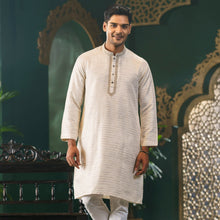 Load image into Gallery viewer, MENS EMBROIDERY PANJABI-GOLDEN 2
