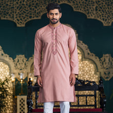 Load image into Gallery viewer, Men&#39;s Pink Embroidered Panjabi
