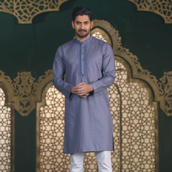 Men's Ash Traditional Panjabi