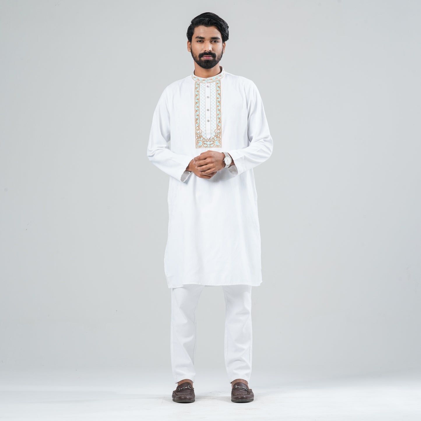 Men Blended Fabric Panjabi