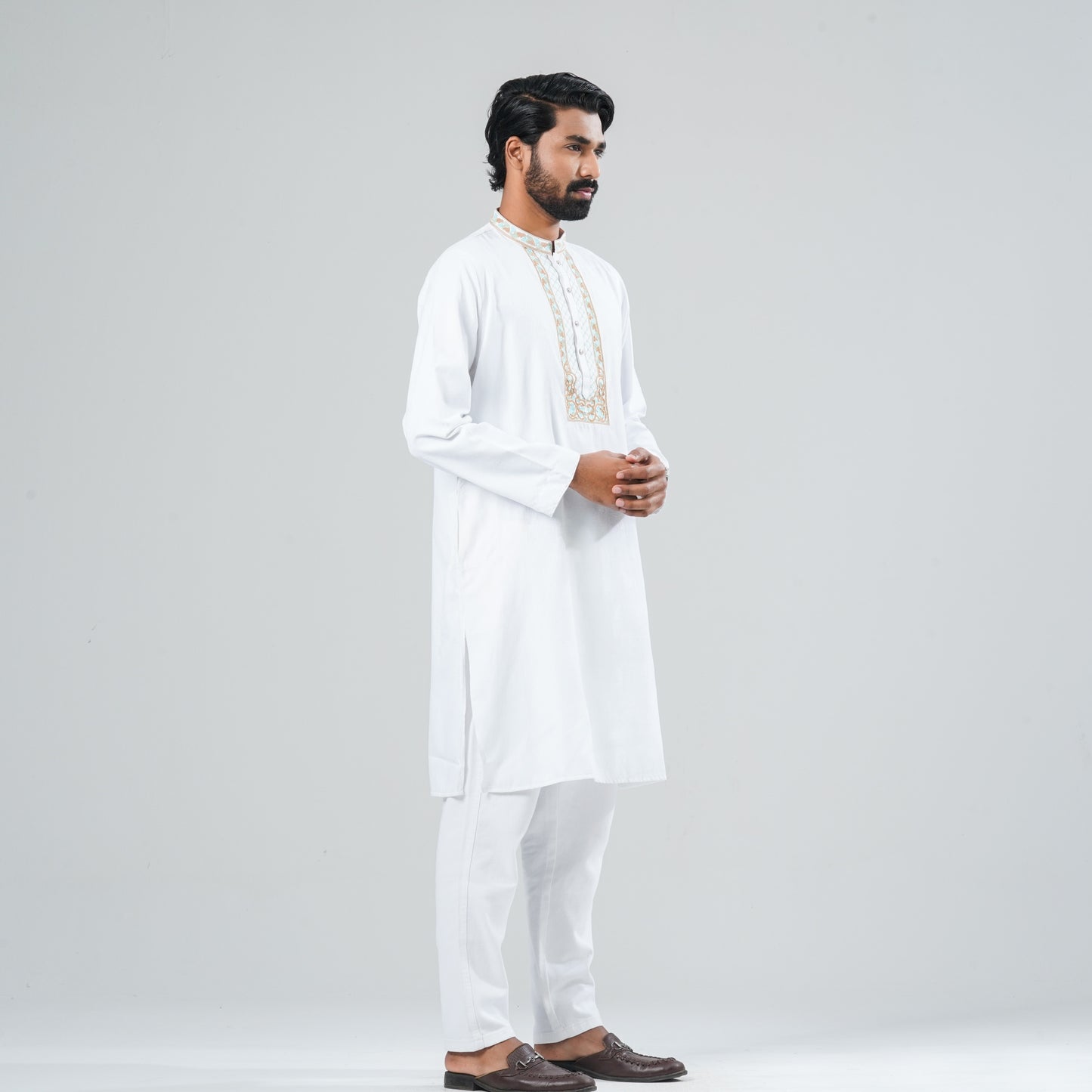 Men Blended Fabric Panjabi