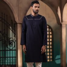 Load image into Gallery viewer, Men’s Navy Karchupi Panjabi
