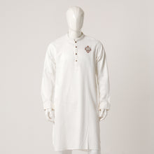 Load image into Gallery viewer, Mens White Karchupi Panjabi
