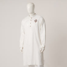 Load image into Gallery viewer, Mens White Karchupi Panjabi
