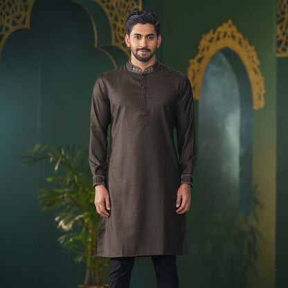 MENS PREMIUM PANJABI-BLACK