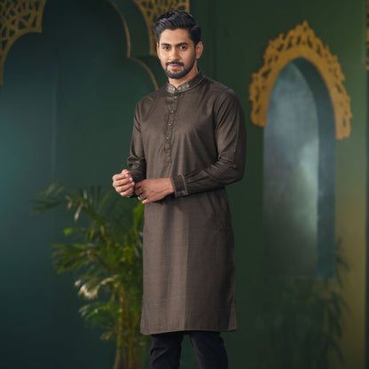 MENS PREMIUM PANJABI-BLACK