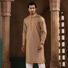 Load image into Gallery viewer, MENS PREMIUM PANJABI-CINNAMON CREAM
