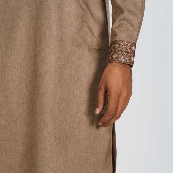 Mens Dark Ash Premium Panjabi