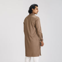 Load image into Gallery viewer, Men&#39;s Dark Ash Premium Panjabi
