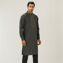 Load image into Gallery viewer, Mens Olive Ash Premium Panjabi
