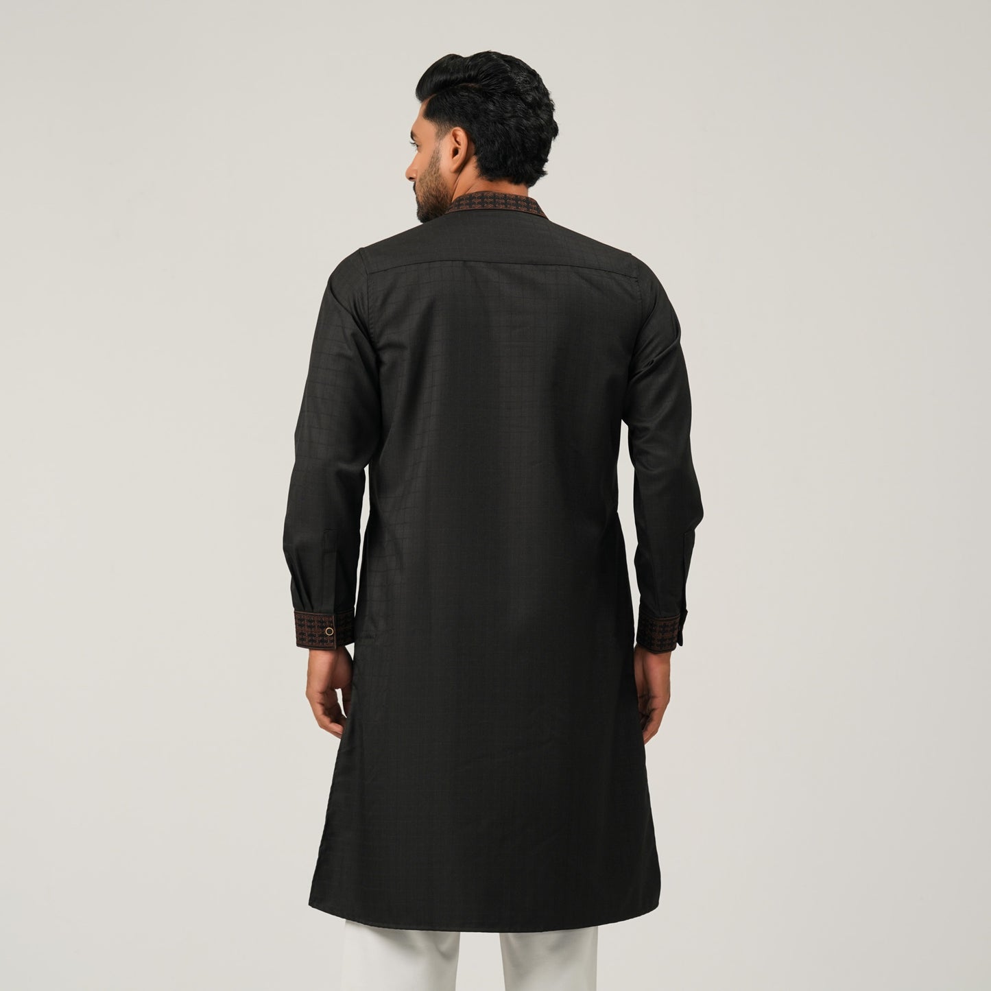 Mens Black Premium  Panjabi