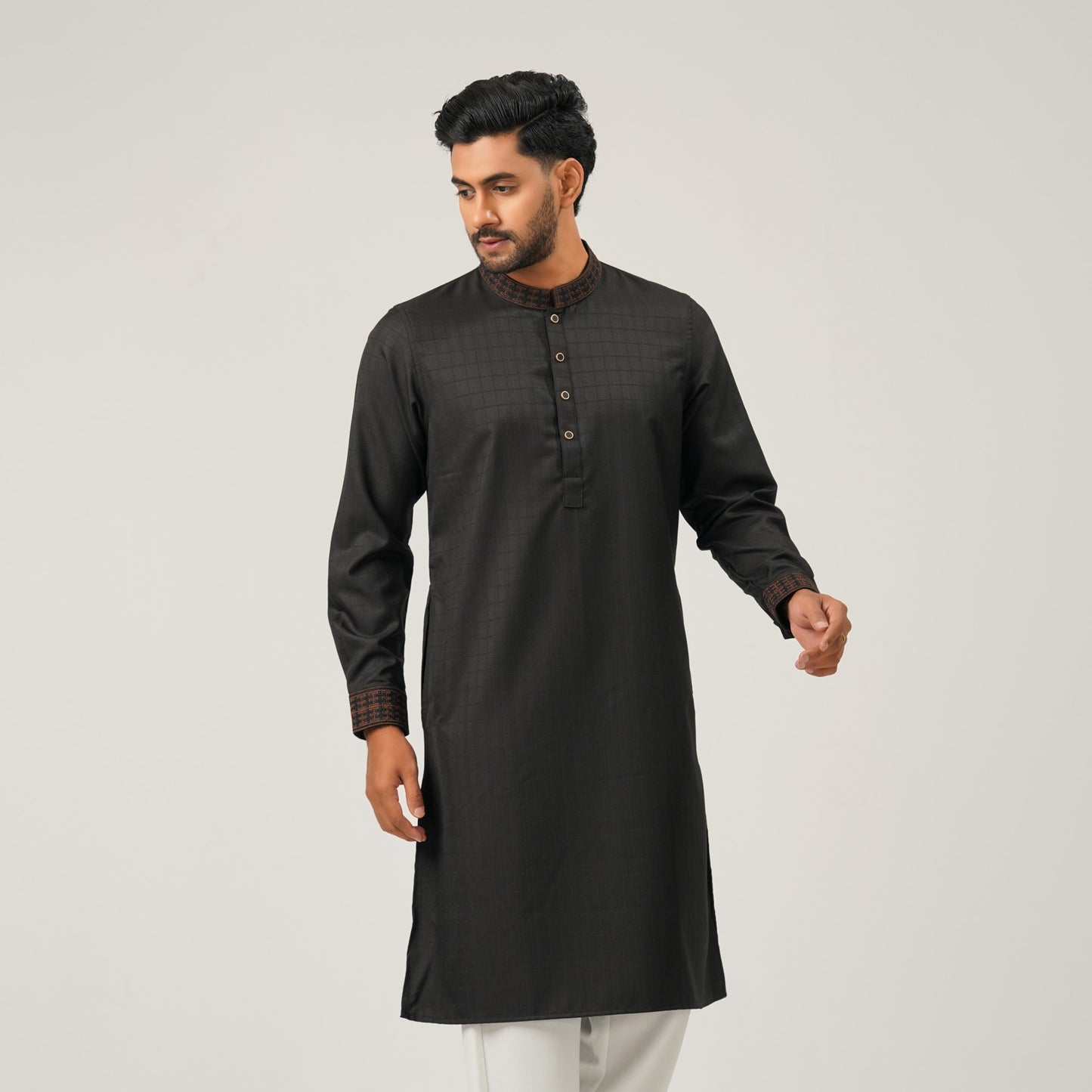 Mens Black Premium  Panjabi