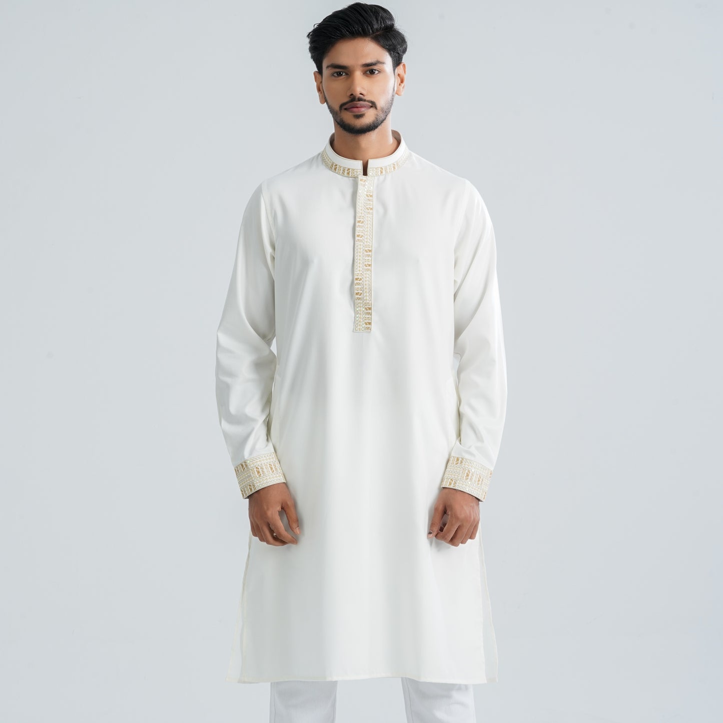 Men’s Blended White Panjabi