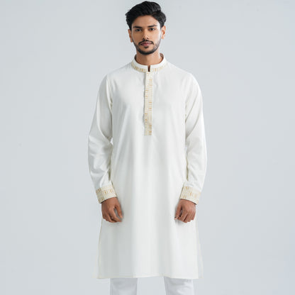Men’s Blended White Panjabi