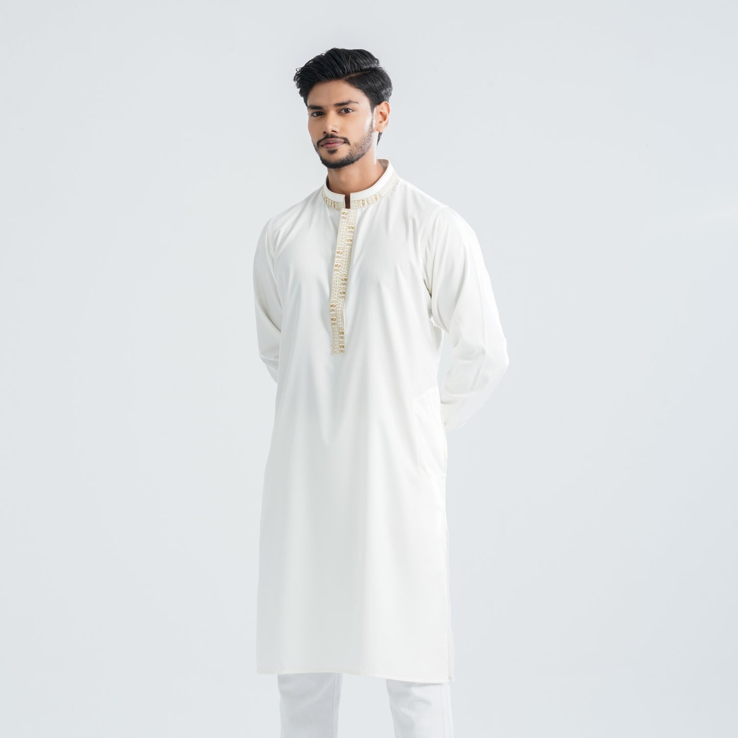 Men’s Blended White Panjabi
