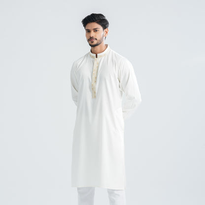 Men’s Blended White Panjabi