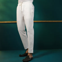 Load image into Gallery viewer, MENS TROUSER PAJAMA-WHITE
