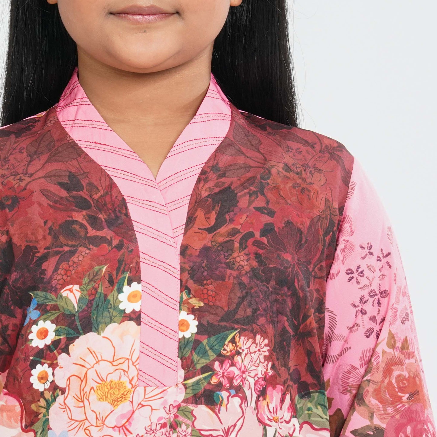 Girl’s Silk Two Piece Set