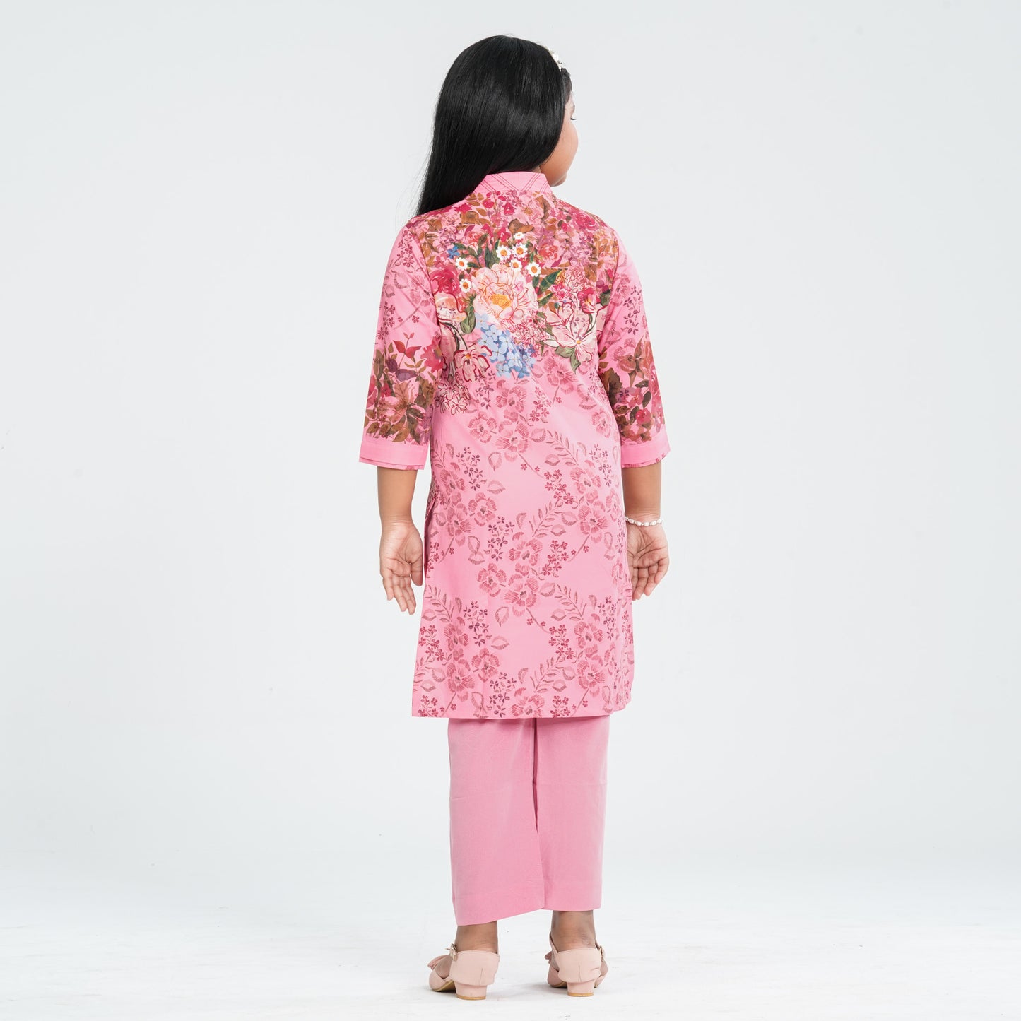 Girl’s Silk Two Piece Set